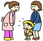 朝のあいさつ